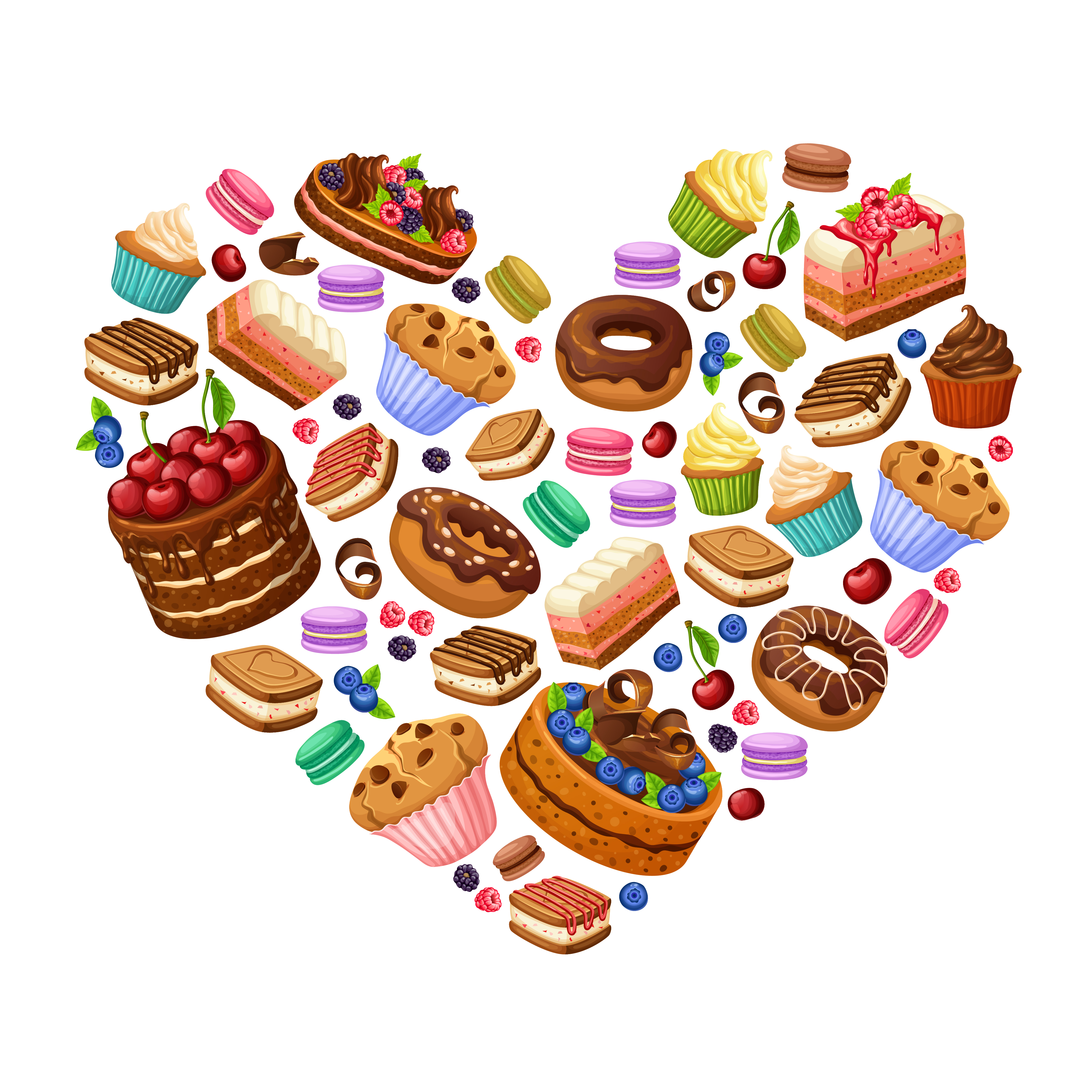 Baking process illustration